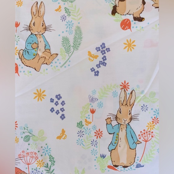 SALE -Beatrix Potter Peter Rabbit Peter Cottontail Easter Cotton Sheet Set-Queen - Picture 4 of 7